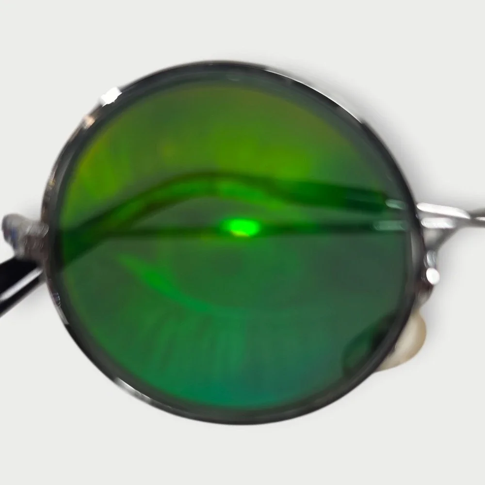 EYES + Smily Face Hologram Sunglasses Glasses LOT OF 2 VINTAGE NOS TAG NEW 1990s